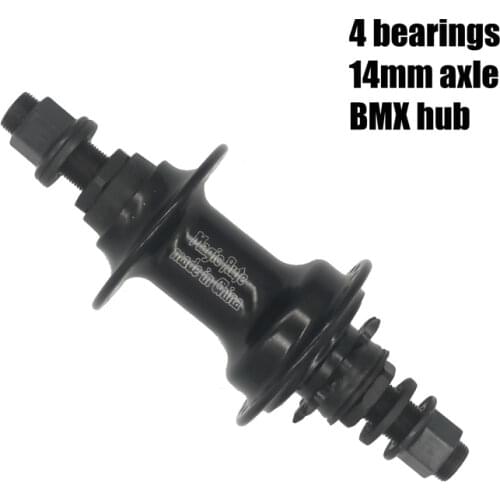 New Stock 36H 9T Bearing BMX Hubs 14mm Axle 4 Bearings for Performance Bike DIY Bicycle Accessories