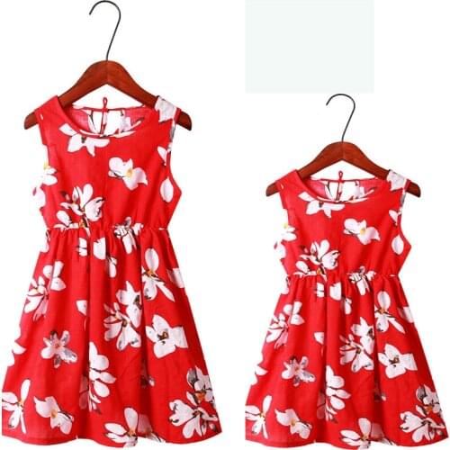 Mom Mommy and Me Clothes Women Girls Fashion Dress Look Mother Daughter Dresses Family Matching Outfits Dress