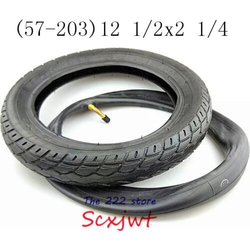 12.5 inch e-Bike tyre 12 1/2 X 2 1/4 ( 57-203 ) Tire and inner tube fits Many Gas Electric Scooters and Baby carriage