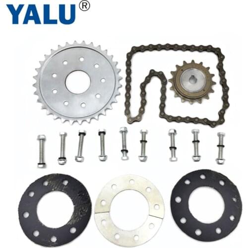 Bicycle Spoke Chain Wheel Bike Rear Wheel 32T Sprocket For Our Left Drive Motor Kit 16T Freewheel With Adapter For Motor MY1016Z