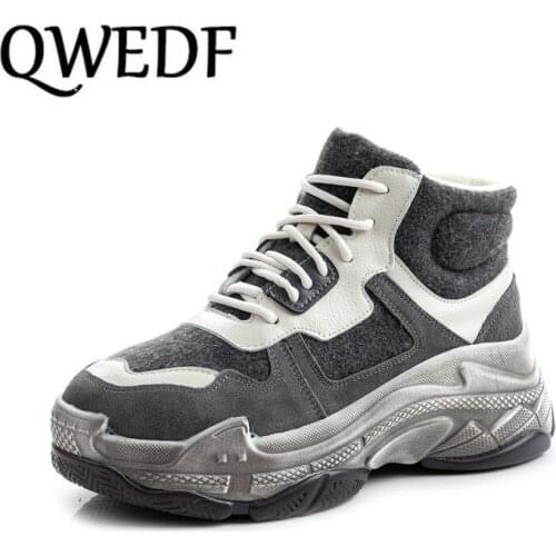 2019 New Spring Fashion Women Casual Shoes Leather Platform Shoes Women Sneakers Ladies White Trainers Chaussure Femme X14-35