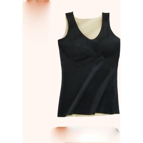 Women 2021 Autumn Winter Fashion Solid Color Sleeveless Tops Female Slim Thermal Tank Tops Ladies Warm Underwear Vest Tops E308