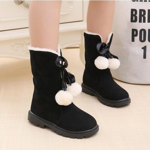 2019 Winter Platform Girls Boots Children Snow Boots Rubber anti-slip Shoes for girl Big Kids Warm Winter Waterproof shoes Boots
