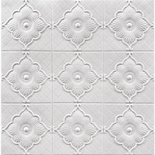 10pcs 3D ceiling wall sticker roof decoration Foam wallpaper waterproof TV background wallpaper sticker