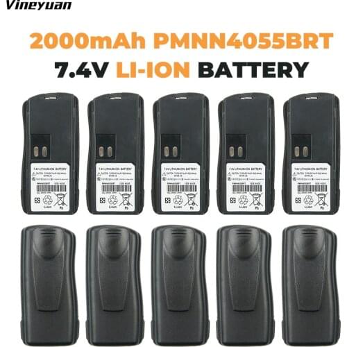 10 Pcs Battery for Motorola AXU4100, AXV5100, BC120, CP125, GP2000, GP2000s, GP2100, P020, SP66, VL130, PMNN4046 PMNN4046A