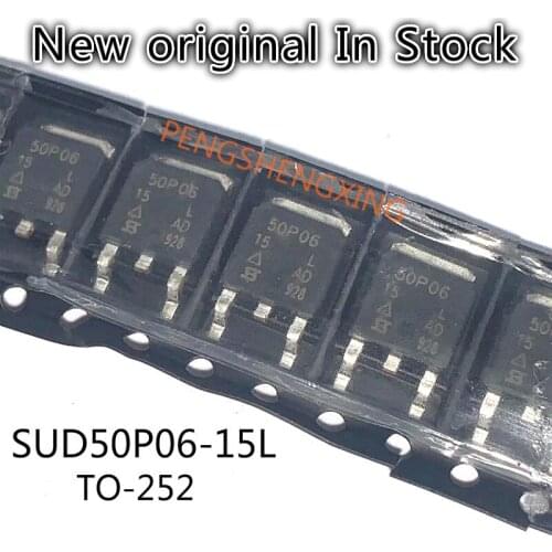10PCS/LOT SUD50P06-15L 50P06 50A 60V TO-252 New original spot hot sale