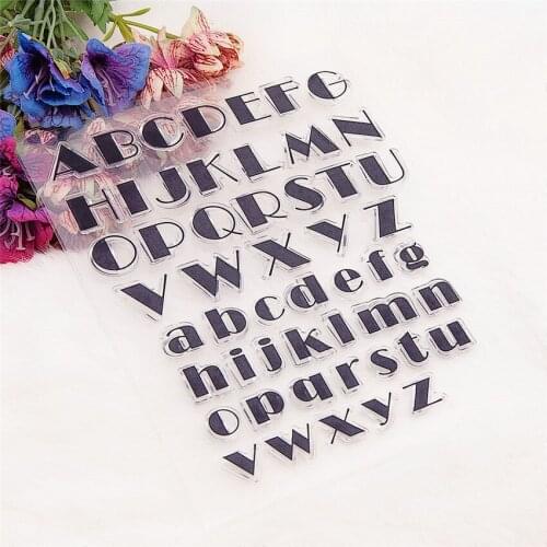 14*18CM Letter C Transparent Clear Stamps / Silicone Seals Roller Stamp for DIY scrapbooking photo album/Card Making