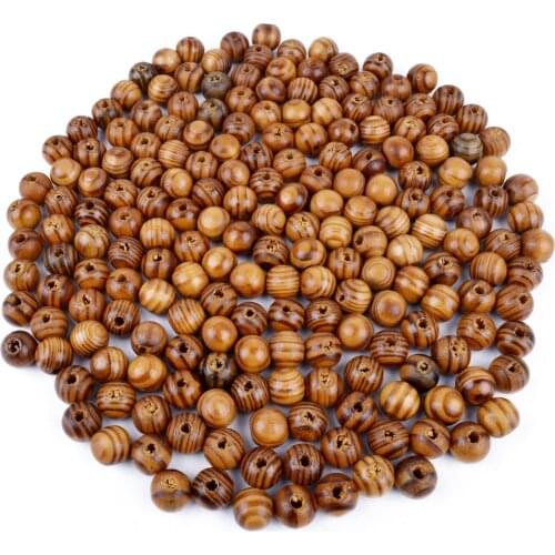 200pcs 12mm Natural Round Wood Beads,Loose Wooden Beads Natural Wood Spacer Beads for Jewelry Making