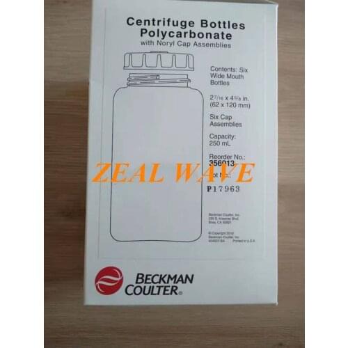 356013 Beckman 250ml Centrifuge Bottle With Screw Cap PC Material 356013 6Pcs/Box