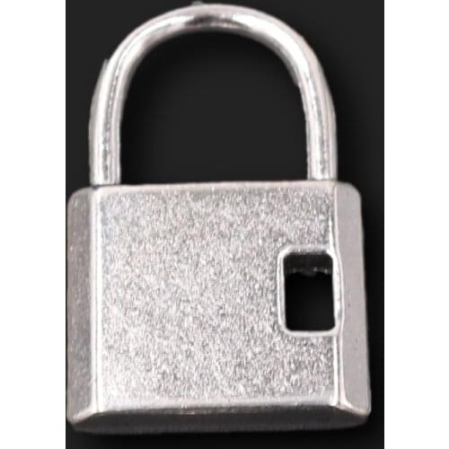 4pcs Silver Plated Large Padlock Pendants Punk Necklace Metal Accessories DIY Charms For Jewelry Crafts Making 36*22mm A2447