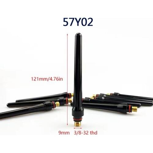 5Pcs 10Pcs TIG Welding 57Y02 Long Back Cap for TIG Welding Torch wp 17 18 26 Series Tig ConsumablesWelding Soldering Supplies