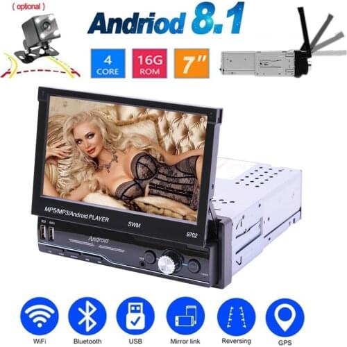 7 Inch Car Radio Android 8.1 GPS Navigation Wifi USB Charging 1 Din HD Touch Screen Car MP5 Player