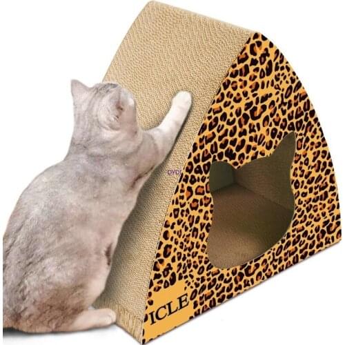 Scratching Corrugated Feeding Bowl Scratching Board Cat Bed Pattern Cat Toys Cat Scratcher Catnip Toys