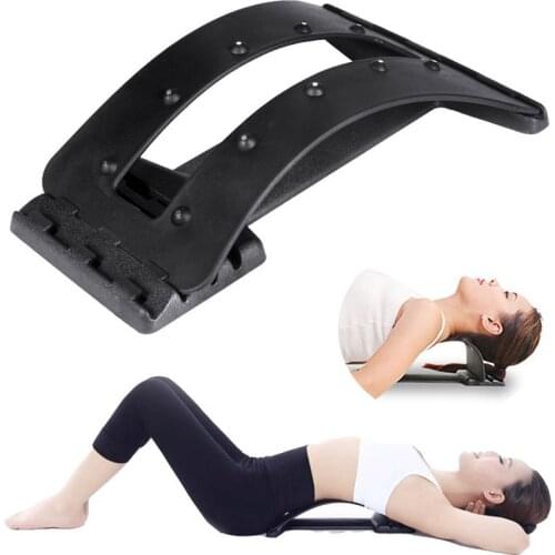 Health care Back Stretcher Massager Neck Waist Pain Relief Magic Support Massage Muscle Stimulator Relaxation Fitness Equipment
