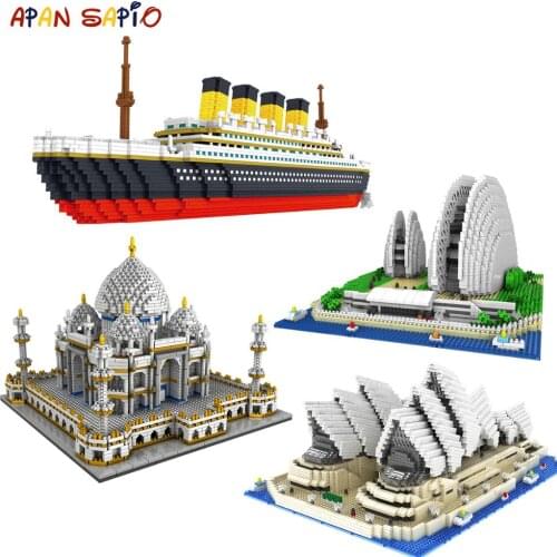 World Famous City Architecture Mini Building Blocks Model Educational Toys for Children Gifts Compatible with Brands Mini Bricks
