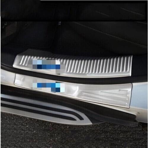 Stainless steel door sill plate scuff lower for Jeep Compass 2017 2018 2019