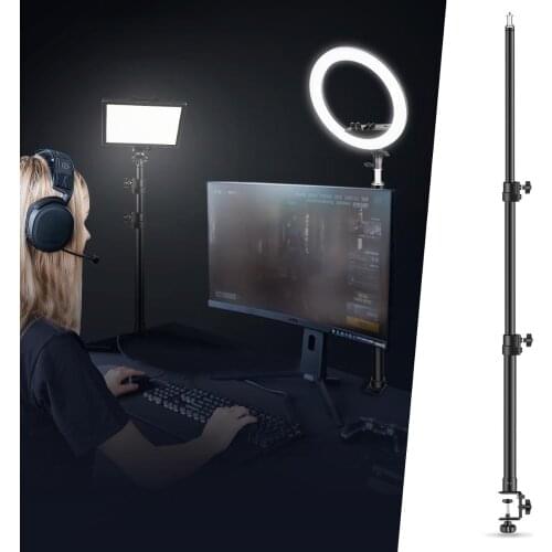Neewer Tabletop Light Stand Clip Stand for Ring Light and LED Light, 5kg/11 Lbs Load Capacity for Live Streaming, Video Shooting