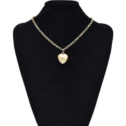 Korea fashion simple Jewelry Gold metal heart drop necklace & bracelet Set adjustable ladies summer beach Bohemia Jewelry set