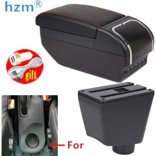 For Renault Clio 4 Armrest box Universal Car Central Armrest Storage Box cup holder ashtray modification accessories