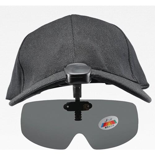 Polarized Fishing Glasses Hat Visors Sport Clips Cap Clip on Sunglasses For Fishing Biking Hiking Golf Eyewear UV400