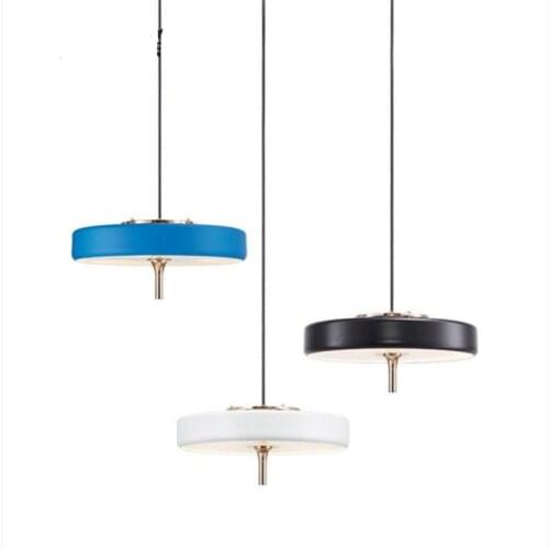 Post-Modern Designer Aluminum Acrylic Round Pendant Light for Dining Room Living Room Bar Deco 80-265V 1510