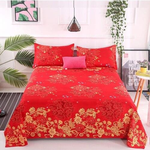 Bed Sheet+ 2pcs Pillow Flat Sheet And Pillowcase Queen Size Bed Sheets Double Bed Summer Style Bedding Linen 13 Colors