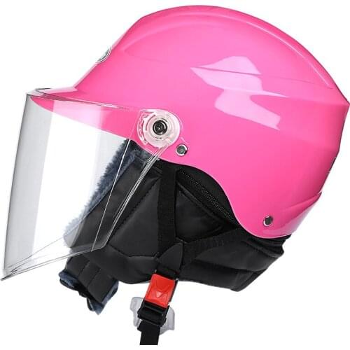 Riding Helmet Electric Vehicle Safety Unisex Autumn Winter Helmet Half Motorcycle Helmets Outdoor Sport Motorcycle Racing Helmet