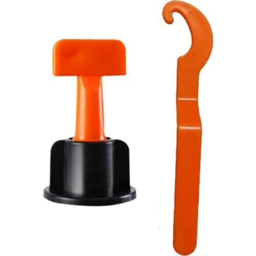 50Pc Flooring Wall Tile Leveling System Leveler Plastic Clip Adjustable Locator Spacers Plier Level Wedges Hand Tools
