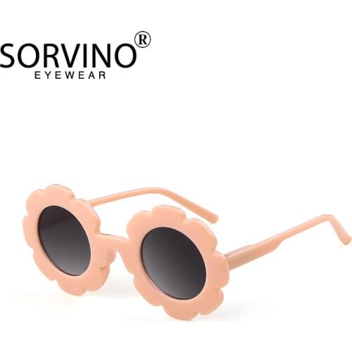SORVINO Fashion New Kids Sunglasses Cute Round Diamond Girl Children Sun Glasses High Quality Eyewear A004