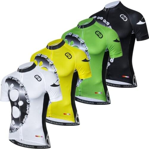 Weimostar Bike Team Cycling Jersey 2021 Men Breathable Bicycle Shirt Summer Short Sleeve MTB Bike Jersey Quick Dry Cycling Wear