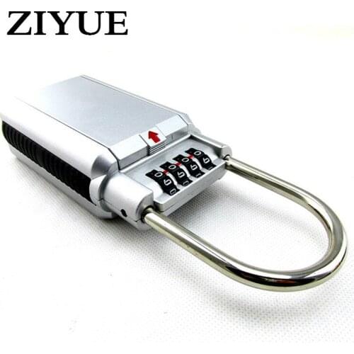 2019 Real 4 Digit Combination Password Key Storage Security Door Lock Zinc Alloy Keyed Padlock Box Organizer Free Installation