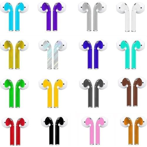 Earphone Film Protective Cover for Airpods Skin Apple Wireless Bluetooth Earphones PVC Sticker Dustproof Beauty Decoration
