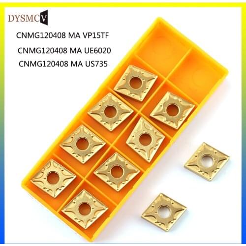 10pcs CNMG120408 MA UE6020 US735 VP15TF CNC MillingTurning Tools Carbide insert Lathe cutter Tool turning insert Machining steel