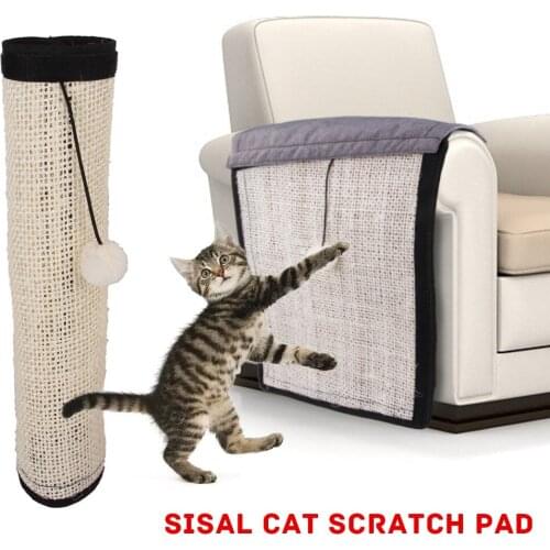 117 * 29cm Cat Scratching Mat Natural Sisal Scratcher Mat Pet Scratch Couch Protector Care Product Supplies