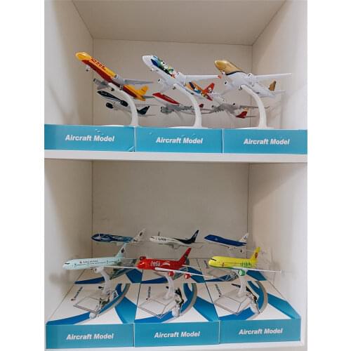 16cm Air Lufthansa Russian France Chile KLM Brazil Spain British USA Airbus A340 A350 B747 B787 Plane Model Airplane Aircraft