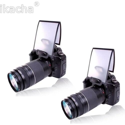 2Pcs Universal Soft Screen Pop-Up Flash Diffuser For Nikon Canon Pentax Olympus Camera Soft Diffuser Plastic Diffuser Softer