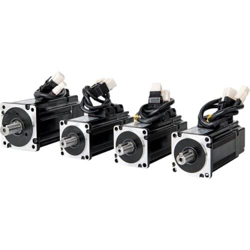 380V 400W ECMA AC Servo Motor With Kits Brake 9.55NM 2000r/min 130mm With 3M Cable