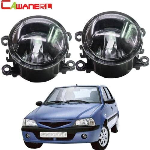 Cawanerl For Dacia Solenza Hatchback 2003 2004 2005 2006 2007 Car Styling Fog Light Lampshade + H11 LED / Halogen Bulb DRL 12V