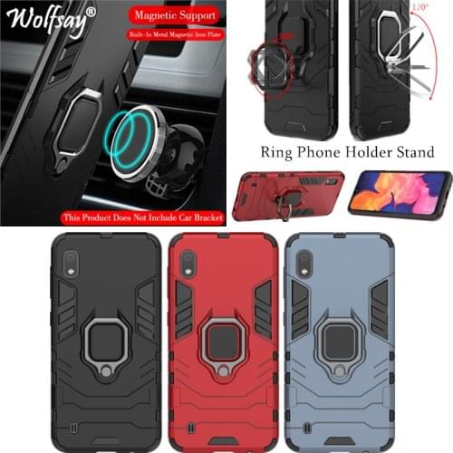 For Samsung Galaxy A10 Case Armor Magnetic Suction Stand Shockproof Full Edge Cover For Samsung A10 Cover Goyar A105F/DS Fundas