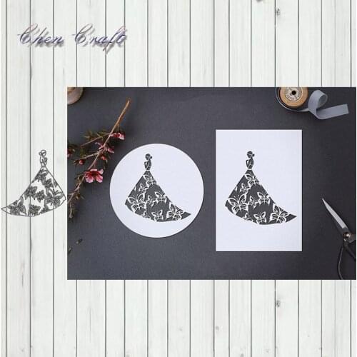 Long skirt beauty Metal Cutting Dies for DIY Scrapbooking Album Paper Cards Making Decorative Crafts Supplies 2019 New