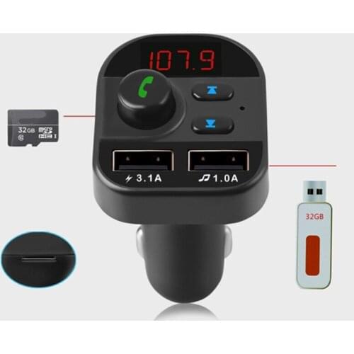 Mayitr FM Transmitter Wireless Handsfree Audio Receiver Auto MP3 Player Car Handsfree Kit Wireless Radio FM Transmitter Adapter