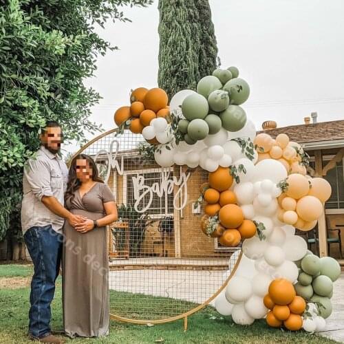 Halloween Global Retro Autumn Color Theme DIY Balloon Garland Arch Kit Wedding Orange Balloon Chain Background Wall Decoration