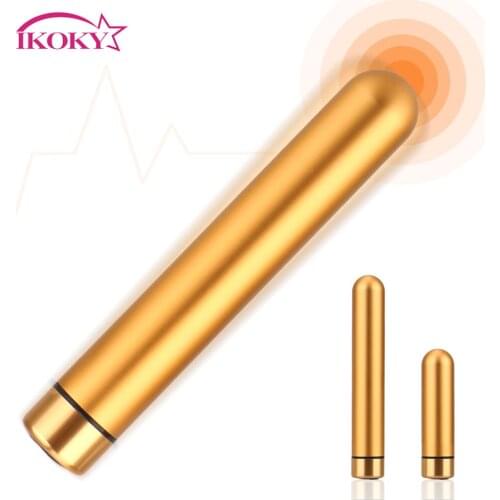 IKOKY Mini Bullet Vibrator 10 Frequency Sex Product Clitoris Stimulator Dildo Vibrator AV Stick Adult Sex Toys for Women G-spot