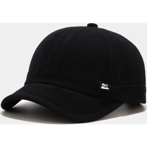 Dad Hat Cotton Short Brim Baseball Cap Solid Color Hats for Women Men Outdoor Visor Cap Casual Snapback Hats