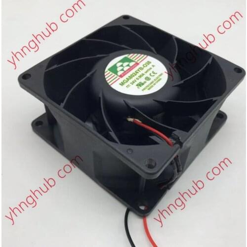 Magic MGA8024YB-O38 DC 24V 0.90A 80x80x38mm 2-Wire Server Cooling Fan