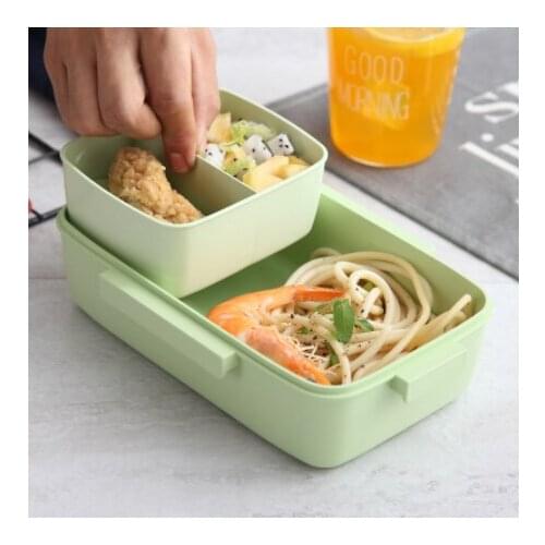 Mylb New Microwave Lunch Box Independent Lattice For Kids Bento Box Portable Leak-Proof Bento Lunch Box Food Container