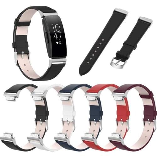 New Arrival Genuine Leather Replacement Wristband Watch Band Strap for Fitbit Inspire Inspire HR Fitness Trackers