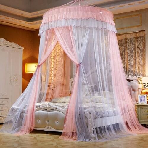 Ceiling-Mounted Mosquito Net Queen Netting Foldable King CK Curtain Princess Tent Twin Canopy Dome Full Bed Room Decoration D30