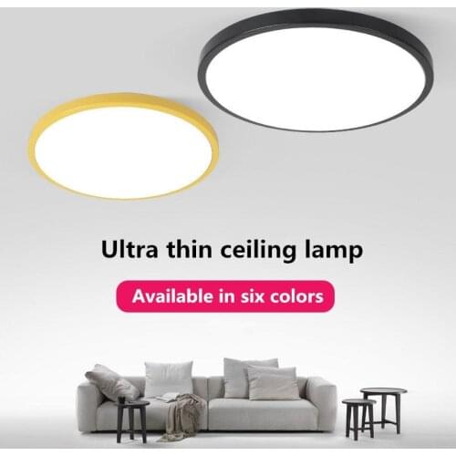 Led Ceiling Lamp Round 220V LED Light 12W 24W 36W 48W Kitchen Luminaria Room Lights Modern Fixture Surface Mounted Home Lighting