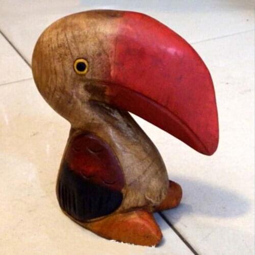 Decorative Teak Wood Toucan